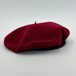 NEIMAN MARCUS Classic Vintage Red Beret Made in France